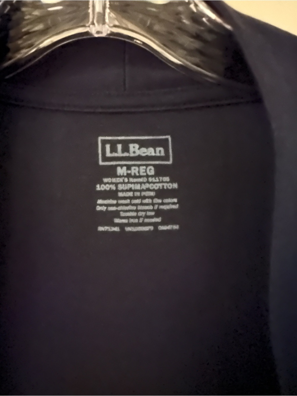 L.L. Bean Women's Navy Open-Front Blazer-Style Cardigan - Picture 4 of 5